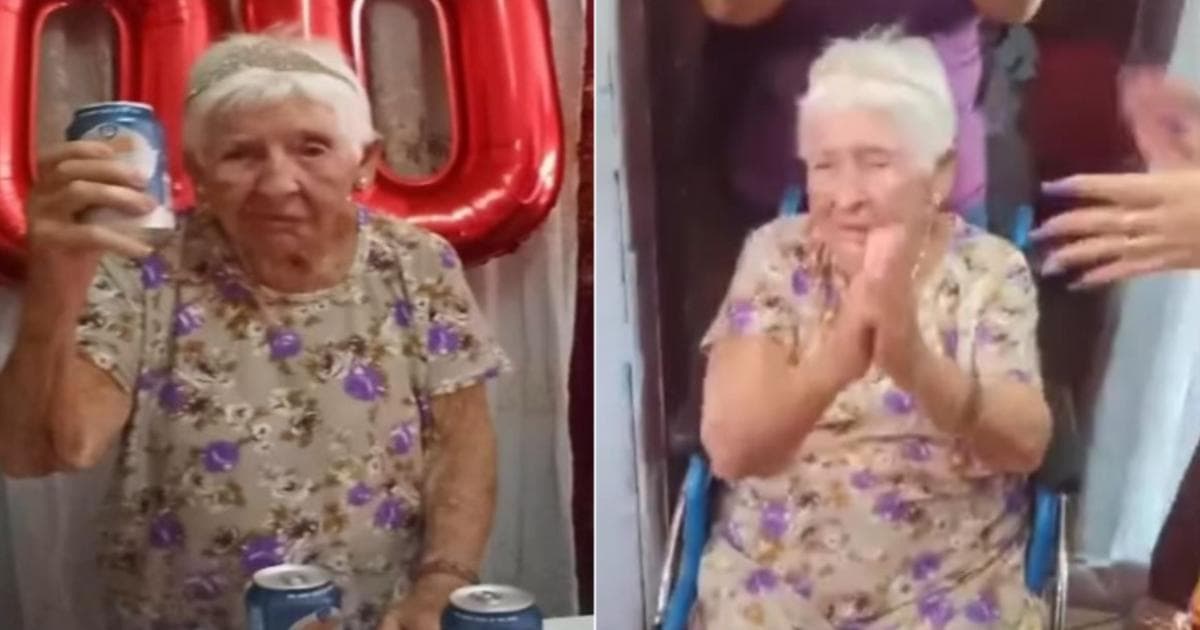 Abuela celebra bailando su cumpleaños número 100